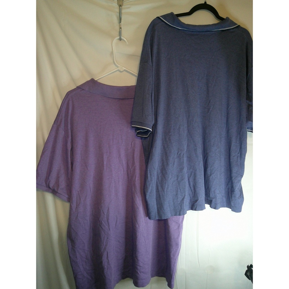 Lot of 2 Polo Ralph Lauren Polo‎ Shirts Classic Fit 3TG 3XB Purple Blue - Picture 2 of 4